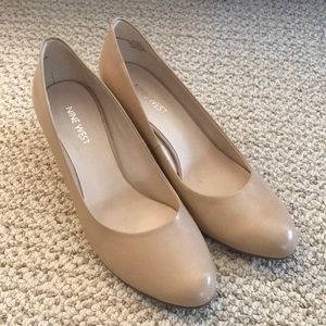 Nude Almond Toed Wedges